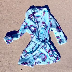 LIGHTNING BUG TODDLER GIRLS UNICORN ROBE SIZE 2T